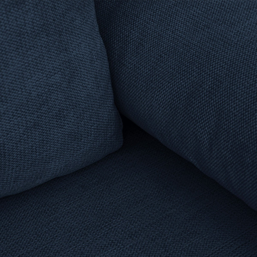 Laria - Canapé Convertible 3 Places avec Coffre de Rangement en Tissu Chenille - Bleu Foncé