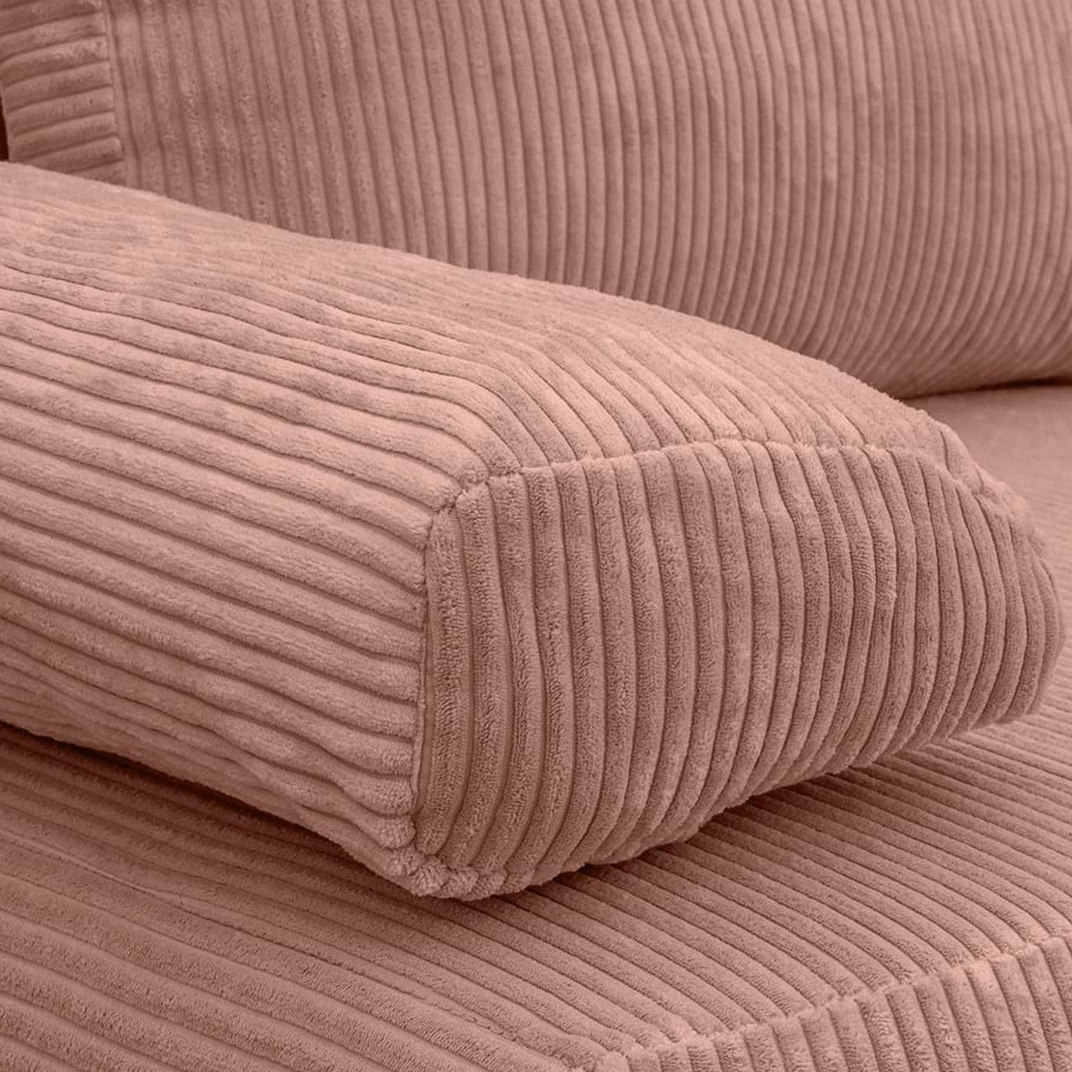 Laria - Sofá convertible - Pana - Rosa pálido