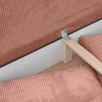 Laria - Sofá convertible - Pana - Rosa pálido