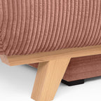 Laria - Sofá convertible - Pana - Rosa pálido