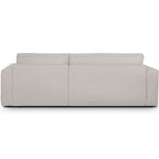 Livia - Canapé d'Angle Convertible Réversible 4 Places avec Coffre de Rangement en Tissu Chenille - Taupe