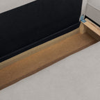 Livia - Canapé d'Angle Convertible Réversible 4 Places avec Coffre de Rangement en Tissu Chenille - Taupe