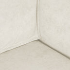 Livia - Canapé d'Angle Convertible Réversible 4 Places avec Coffre de Rangement en Tissu Chenille - Beige