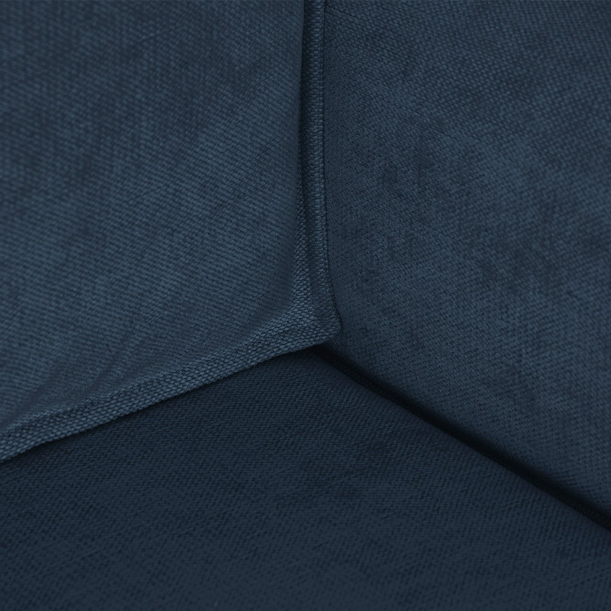 Livia - Canapé d'Angle Convertible Réversible 4 Places avec Coffre de Rangement en Tissu Chenille - Bleu Foncé