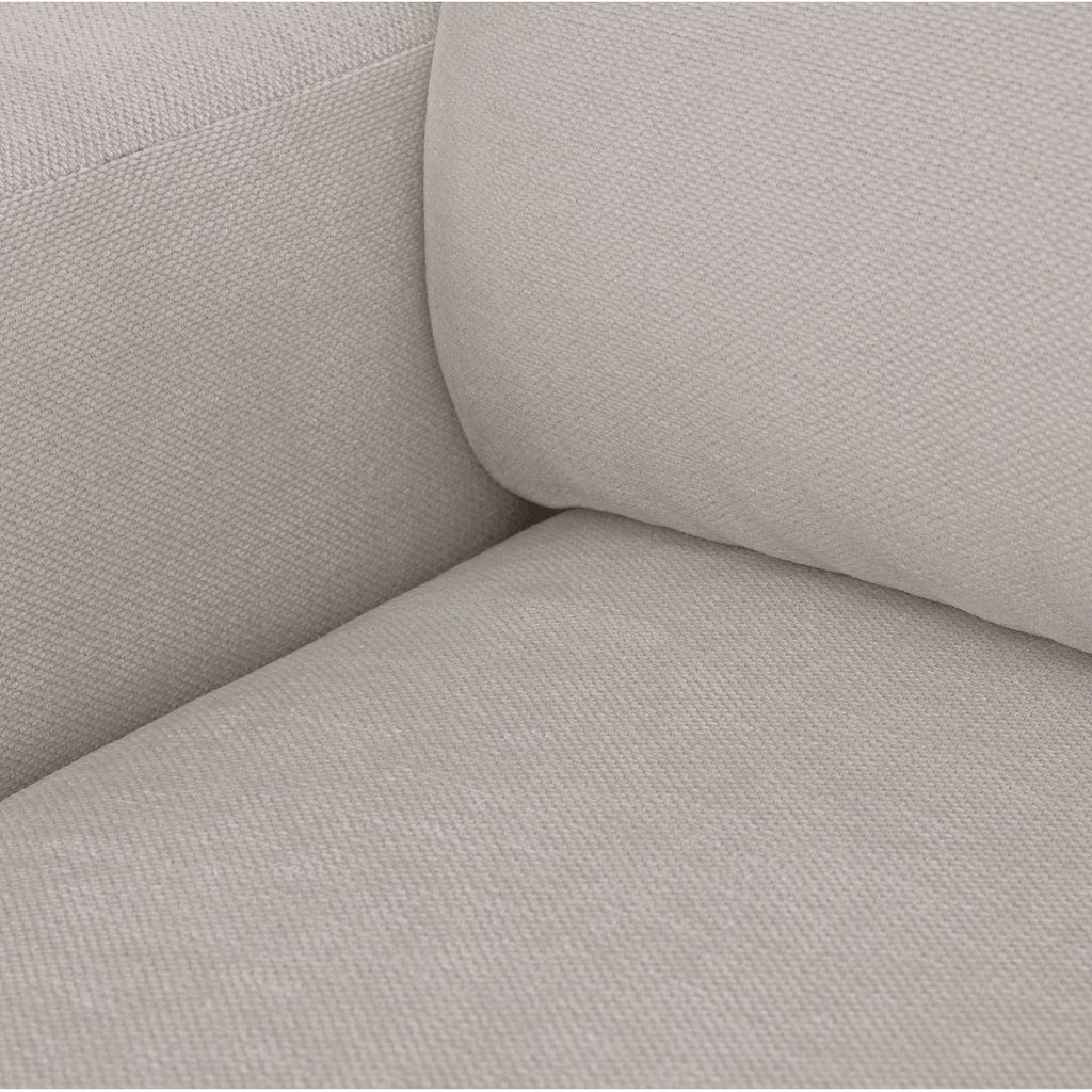 Sonny - Canapé d'Angle Droit Convertible 3 Places en Tissu Chenille - Taupe