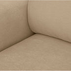 Sonny - Canapé d'Angle Droit Convertible 3 Places en Tissu Chenille - Moka