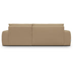 Sonny - Canapé d'Angle Droit Convertible 3 Places en Tissu Chenille - Moka