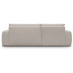 Sonny - Canapé d'Angle Gauche Convertible 3 Places en Tissu Chenille - Taupe