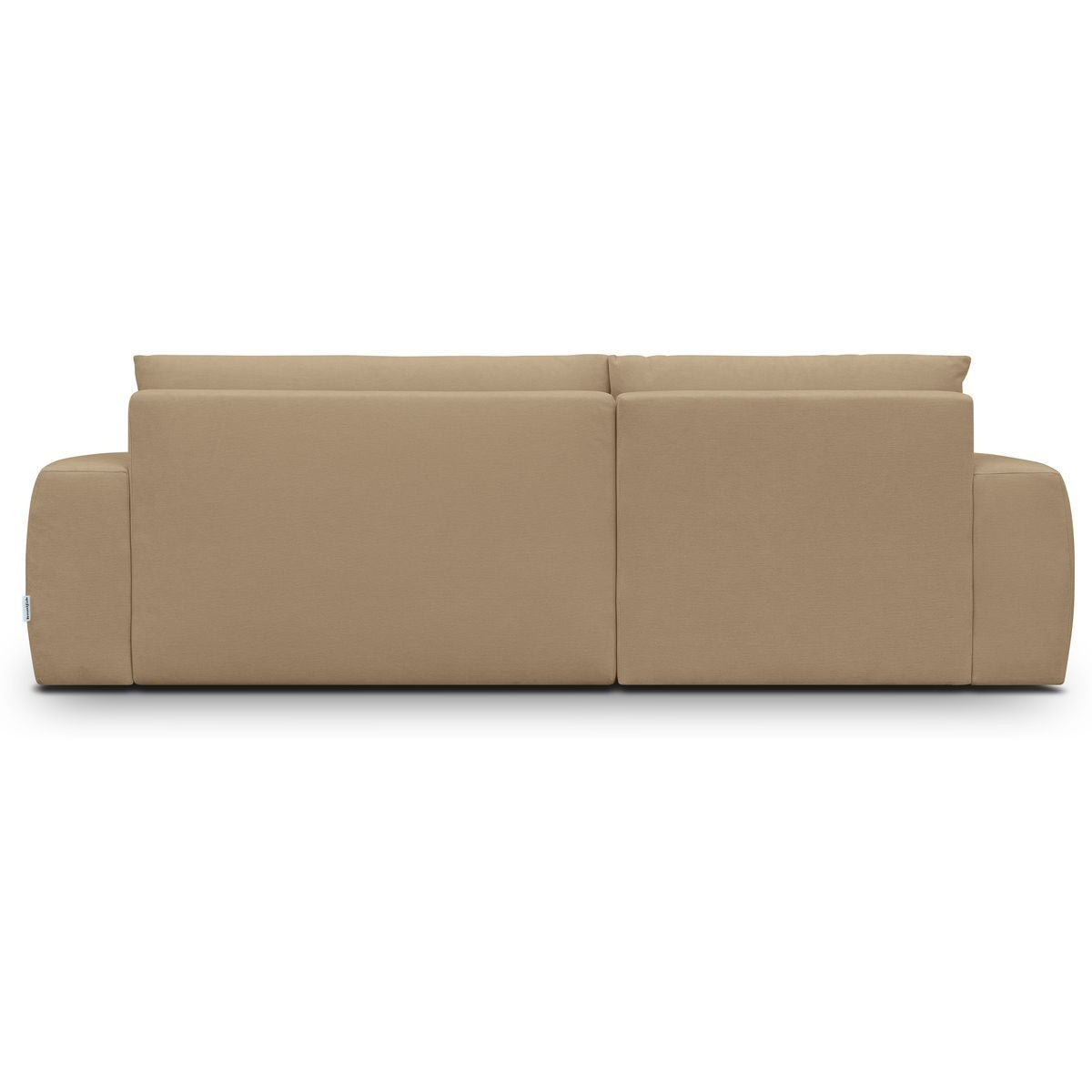 Sonny - Canapé d'Angle Gauche Convertible 3 Places en Tissu Chenille - Moka