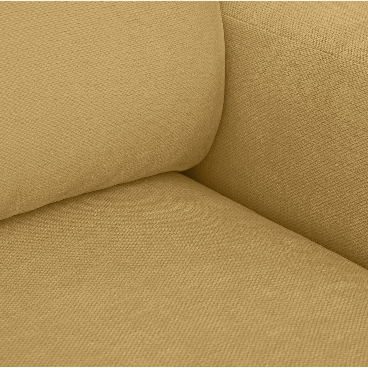 Sonny - Canapé d'Angle Gauche Convertible 3 Places en Tissu Chenille - Jaune Moutarde