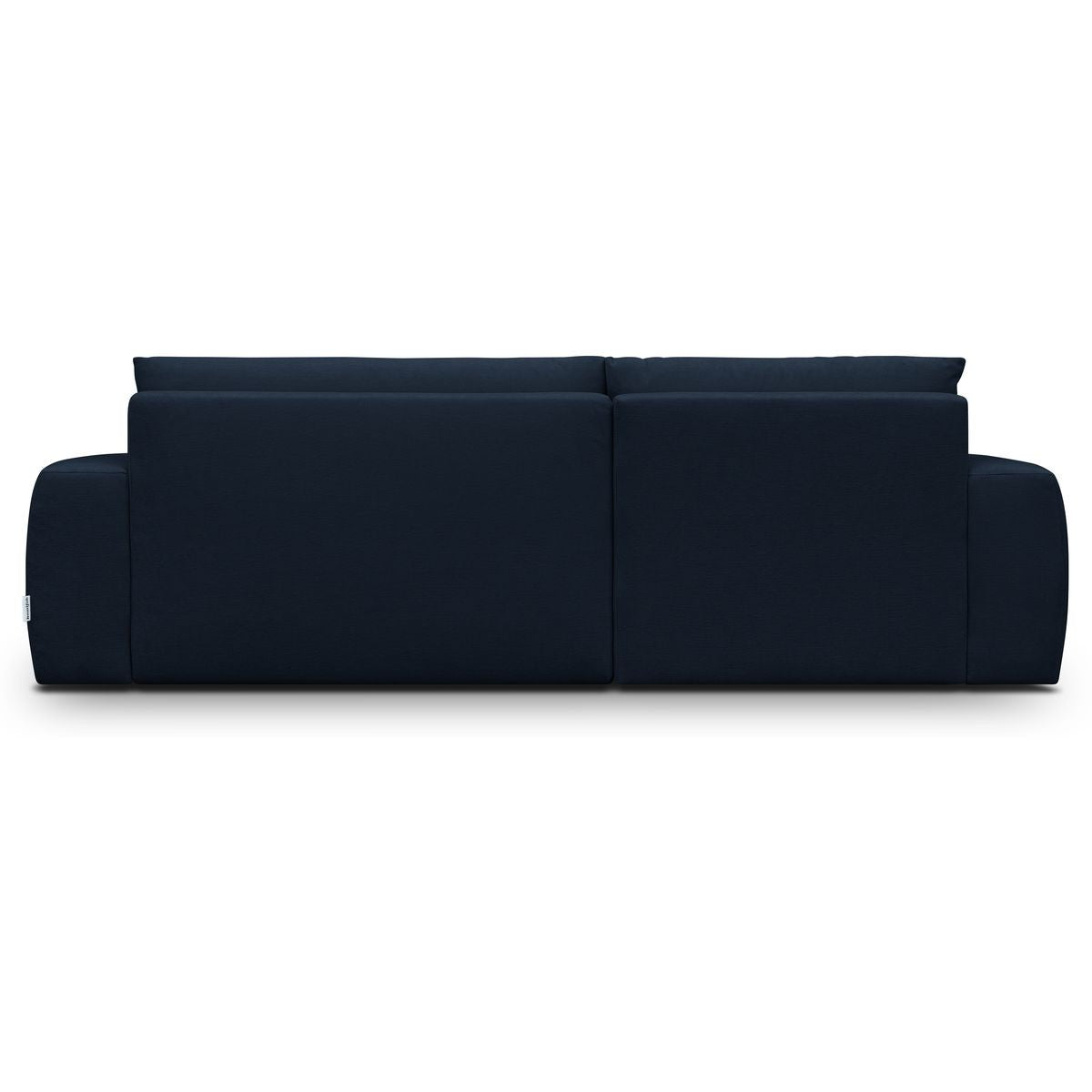 Sonny - Canapé d'Angle Gauche Convertible 3 Places en Tissu Chenille - Bleu Foncé
