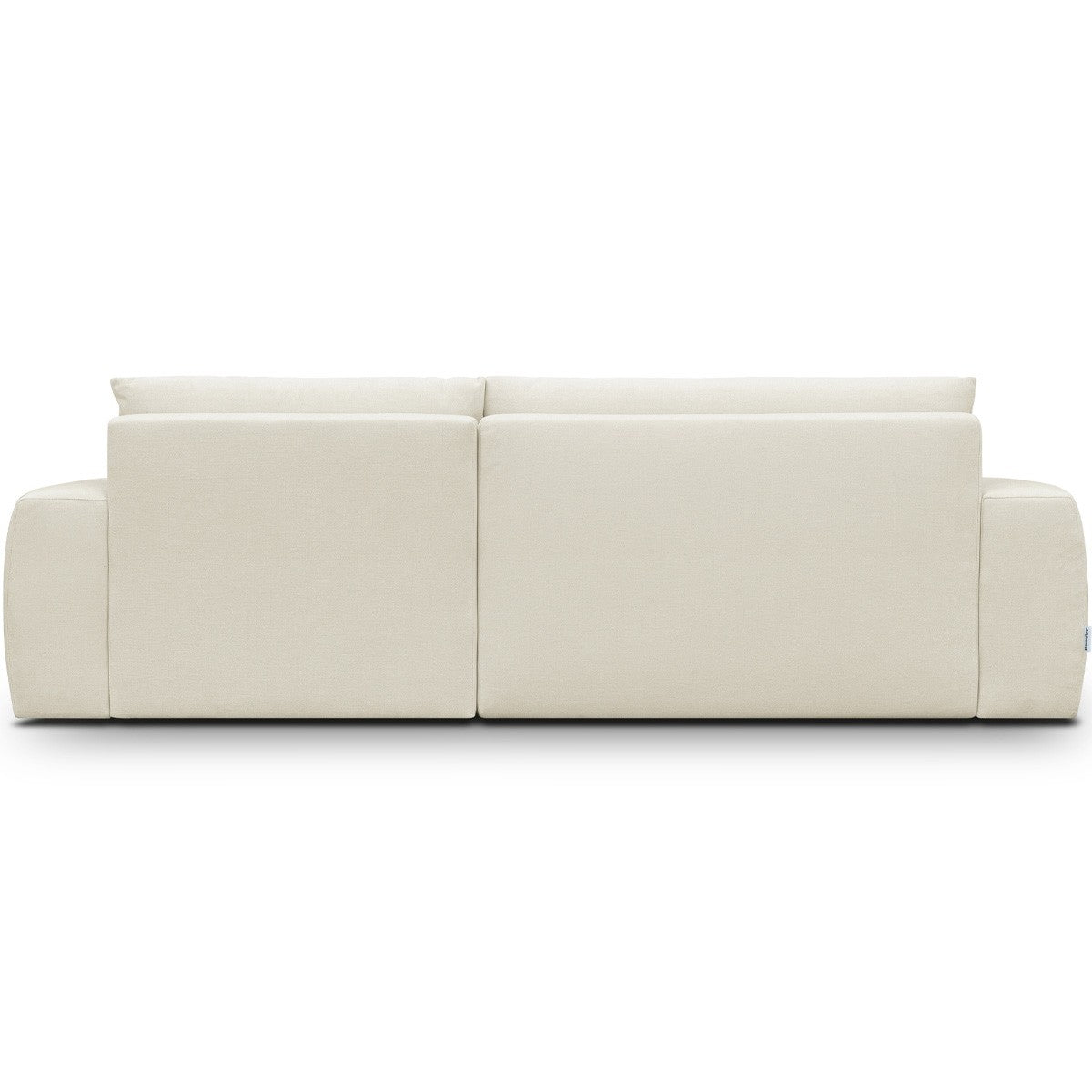 Sonny - Canapé d'Angle Droit Convertible 3 Places en Tissu Chenille - Beige
