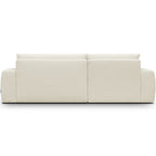 Sonny - Canapé d'Angle Gauche Convertible 3 Places en Tissu Chenille - Beige