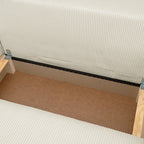 Sonny - Canapé d'Angle Gauche Convertible 3 Places en Velours Côtelé - Beige