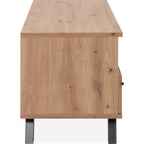 Flavia - Meuble TV 1 Porte 2 Tiroirs Effet Chêne 138 cm - Bois