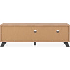 Flavia - Meuble TV 1 Porte 2 Tiroirs Effet Chêne 138 cm - Bois