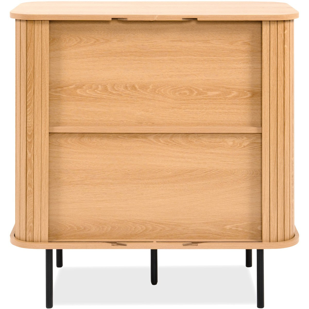 Sora - Buffet 2 Portes Effet Chêne 80 cm - Bois Clair