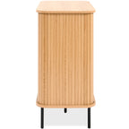 Sora - Buffet 2 Portes Effet Chêne 80 cm - Bois Clair