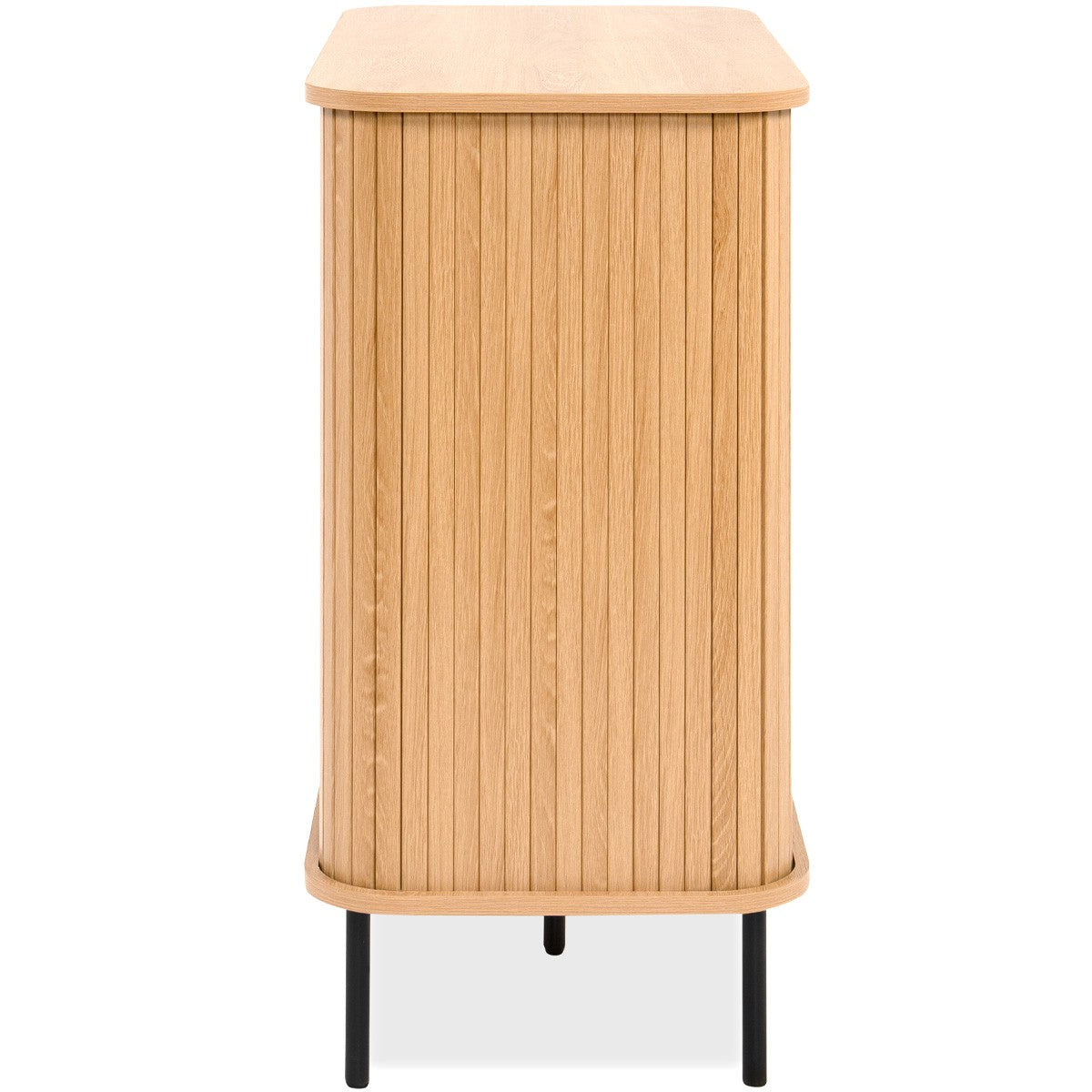 Sora - Buffet 2 Portes Effet Chêne 80 cm - Bois Clair
