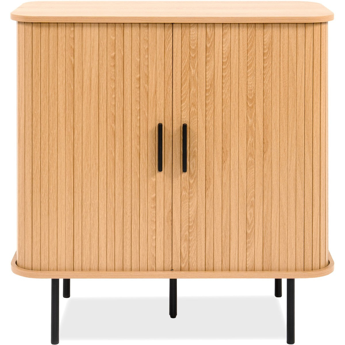 Sora - Buffet 2 Portes Effet Chêne 80 cm - Bois Clair