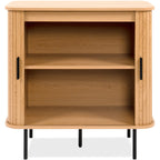 Sora - Buffet 2 Portes Effet Chêne 80 cm - Bois Clair