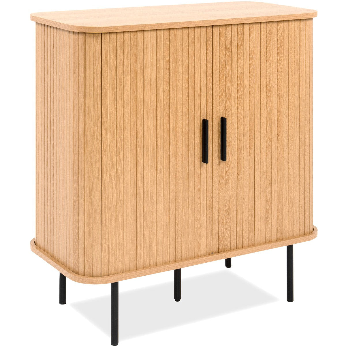 Sora - Buffet 2 Portes Effet Chêne 80 cm - Bois Clair