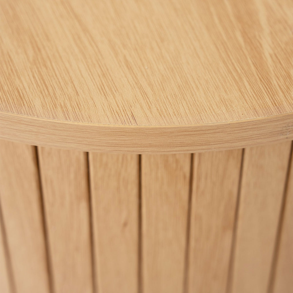 Sora - Meuble TV 2 Portes 2 Niches Effet Chêne 160 cm - Bois Clair