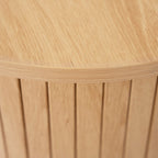 Sora - Meuble TV 2 Portes 2 Niches Effet Chêne 160 cm - Bois Clair