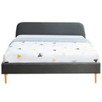 Gaby - Lit Adulte Scandinave 180x200 - Gris Foncé