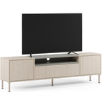 Amos - Meuble TV 3 Portes Chêne Clair 180 cm - Vert