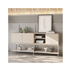 Zara - Buffet 3 Portes 2 Niches 180 cm - Beige