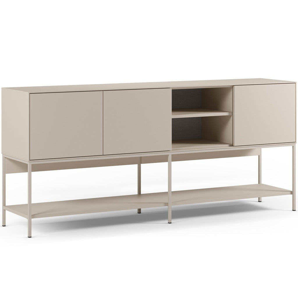Zara - Buffet 3 Portes 2 Niches 180 cm - Beige