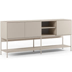 Zara - Buffet 3 Portes 2 Niches 180 cm - Beige