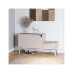 Jonas - Meuble d'Entrée 2 Portes 120 cm - Beige