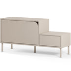 Jonas - Meuble d'Entrée 2 Portes 120 cm - Beige