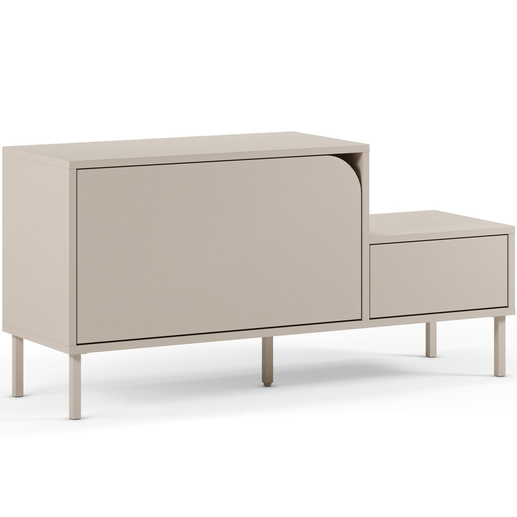 Jonas - Meuble d'Entrée 2 Portes 120 cm - Beige