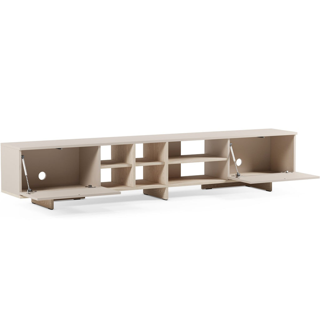 Alicia - Meuble TV 2 Portes Décor Chêne Clair 230 cm - Beige