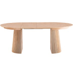 Ada - Table à Manger Ronde Extensible en 4 à 8 Personnes - 120/200 cm - Bois