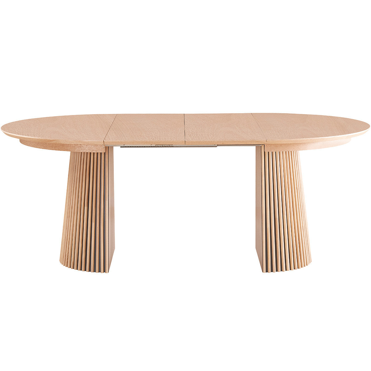 Ada - Table à Manger Ronde Extensible en 4 à 8 Personnes - 120/200 cm - Bois