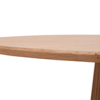 Ada - Table à Manger Ronde Extensible en 4 à 8 Personnes - 120/200 cm - Bois