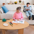Aria - Table Basse Organique en 100 cm - Bois