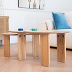 Aria - Table Basse Organique en 100 cm - Bois