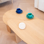 Aria - Table Basse Organique en 100 cm - Bois