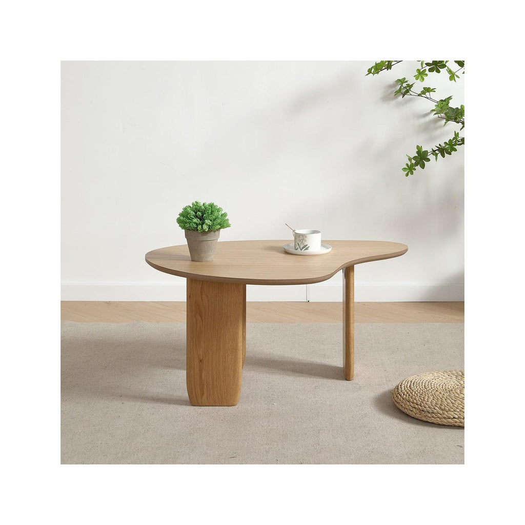 Aria - Table Basse Organique en 100 cm - Bois