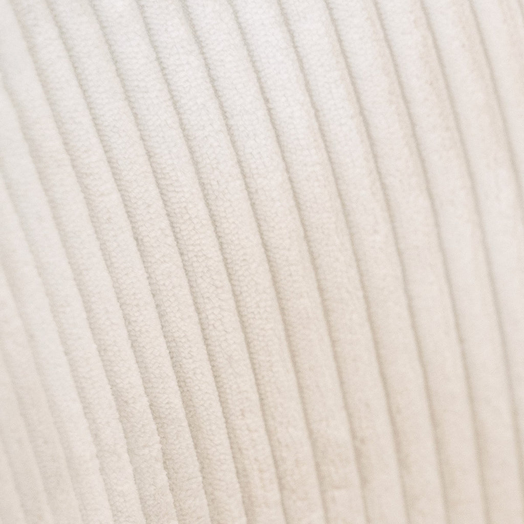 Dulce - Lot de 2 Chaises en Velours Côtelé et Métal Chromé - Beige