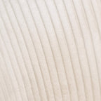 Dulce - Lot de 2 Chaises en Velours Côtelé et Métal Chromé - Beige