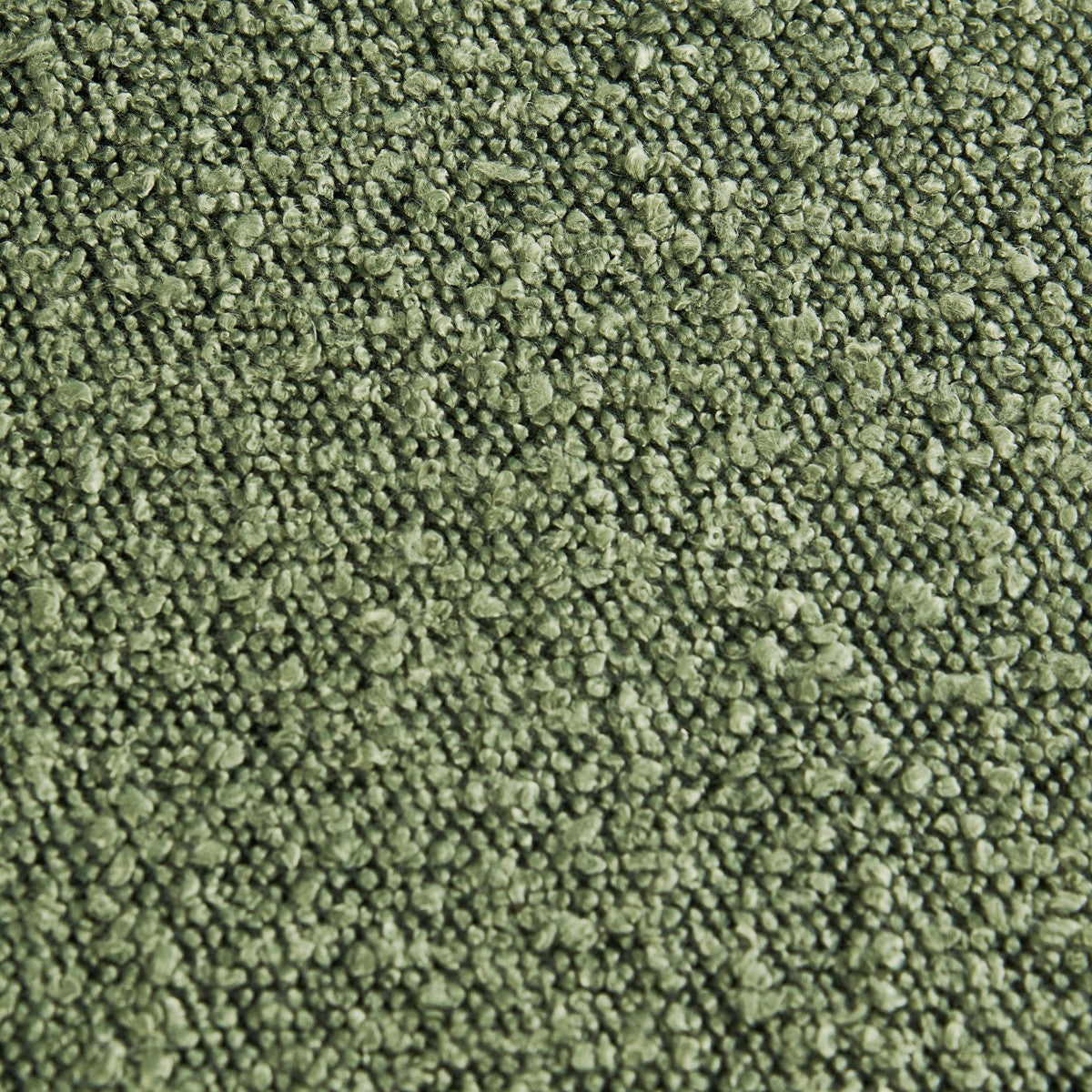 Cloé - Lot de 2 Chaises en Tissu Bouclé - Vert Kaki