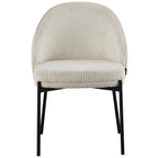 Cloé - Lot De 2 Chaises - Velours Côtelé - Beige