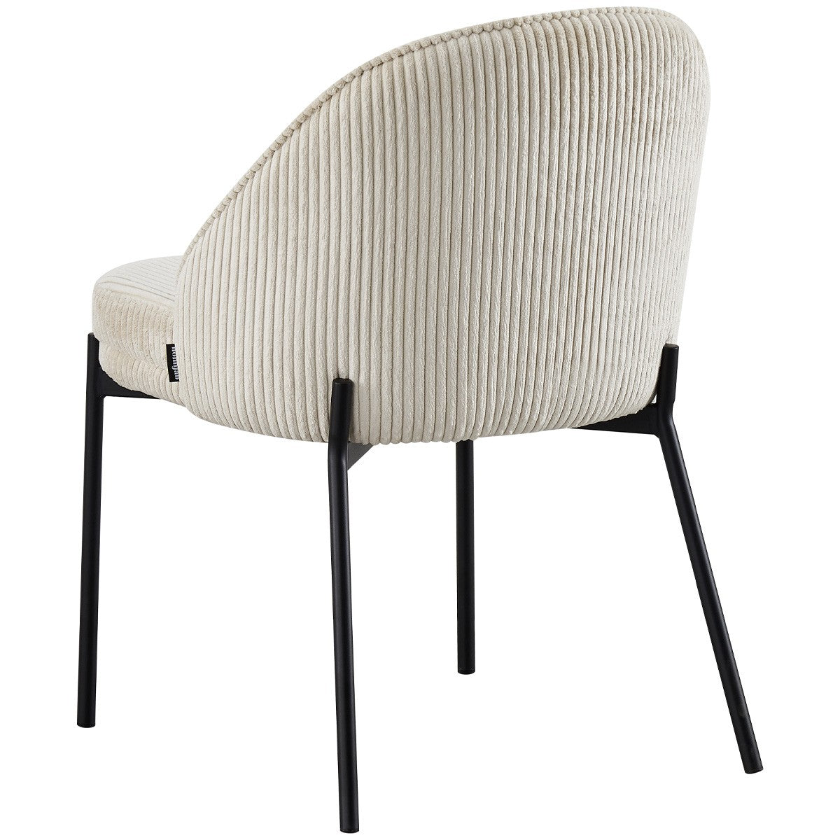Cloé - Lot De 2 Chaises - Velours Côtelé - Beige