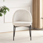 Cloé - Lot De 2 Chaises - Velours Côtelé - Beige